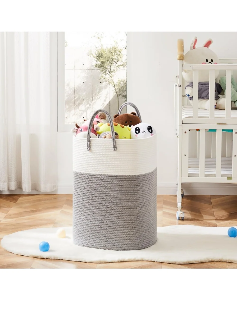 Artfell, Woven Cotton Laundry Basket, 60L